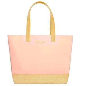 Jimmy Choo Parfums Pink Gold Tote Bag New Authentic